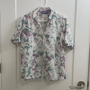 printed shirt Japanese style loose